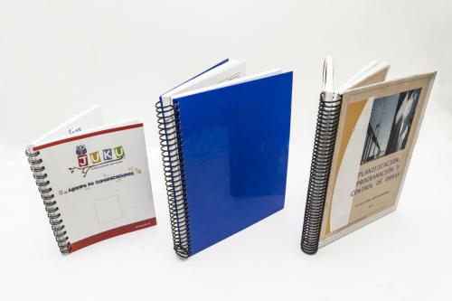 Impresión y encuadernación libretas y cuadernos